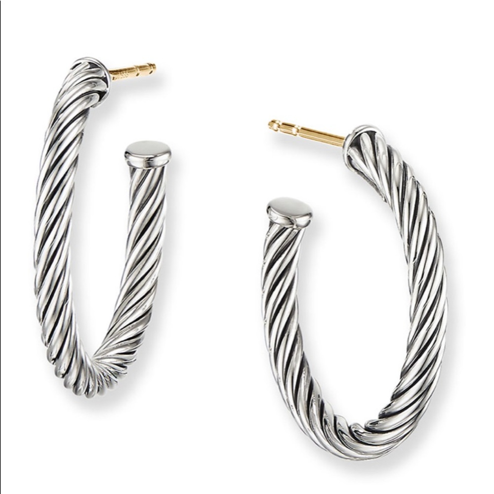 David Yurman hoop earrings